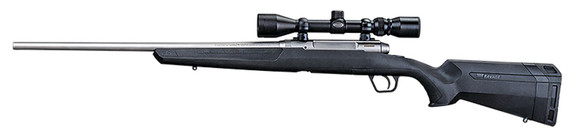 Savage 58125 Axis XP Full Size 400 Legend 4+1 20 Matte Stainless Button-Rifled Barrel, Matte Stainless Steel Receiver, Drilled & Tapped, Fixed Matte Black Synthetic Stock, Weaver 3-9x40mm, Right Hand, Rifle