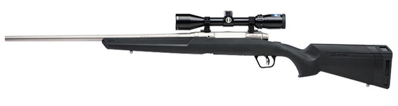 Savage 58129 Axis II XP 400 Legend 4+1 18 Carbon Steel, Stainless Barrel/Rec, Drilled & Tapped Rec, Black Improved Ergonomic Synthetic Stock, Adj. AccuTrigger, Bushnell Banner 3-9x40mm Scope, Rifle