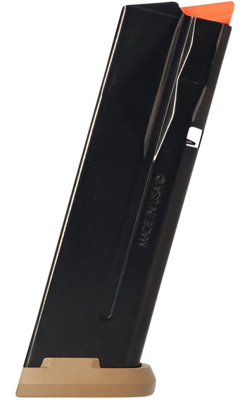 Sig Sauer 8901206 P365-XMACRO 17rd 9mm Luger Coyote Tan Floor Plate Fits All Sig P365 Models, Magazine