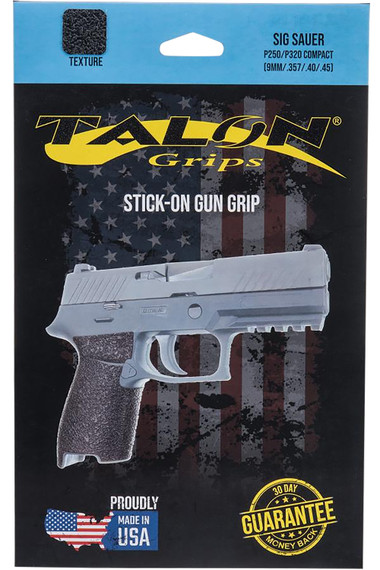 Talon Grips EV07R Adhesive Grip Textured Black Rubber, Fits (Compact) Sig P250, P320