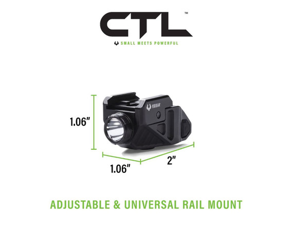 Viridian 9300025 CTL with SAFECharge C Series Black 120/280/525 Lumens White LED Sig Sauer/Taurus/Smith & Wesson