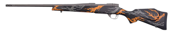 Weatherby VYH7M8RR2B Vanguard Hunter Compact 7mm-08 Rem 5+1 20 in Tungsten Gray Cerakote Steel Barrel, Tungsten Gray Cerakote Steel Receiver, Monte Carlo Black w/Gray & Orange Sponge Accents Synthetic Stock Right Hand, Rifle