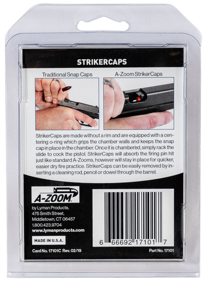 A-Zoom 17101 Pistol Striker Cap 380ACP 2Pack
