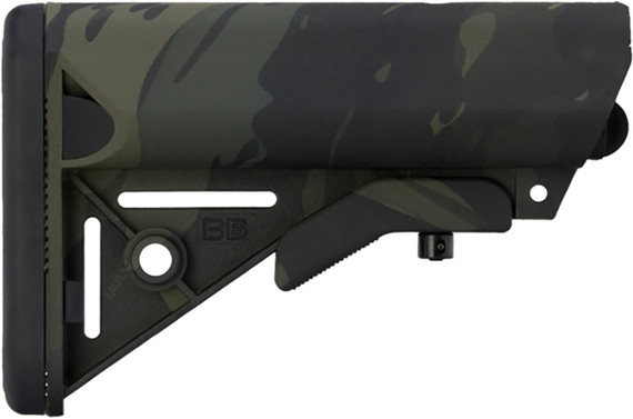 B5 Systems SOP1422 Enhanced SOPMOD Black Multi-Cam Synthetic for AR-Platform with Mil-Spec Receiver Extension (Tube Not Included)
