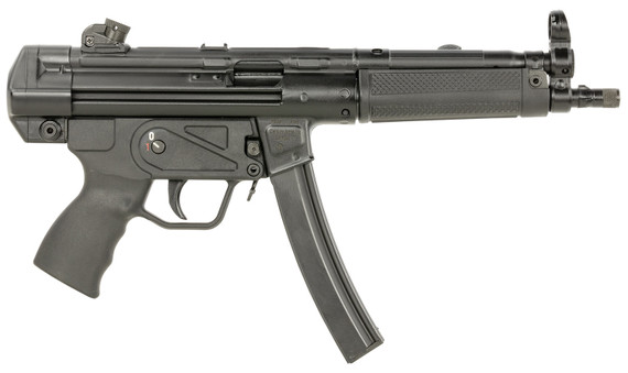 Century HG6034ALN AP5 CORE 9mm Luger 30+1 8.90 Threaded Barrel, Black, Stamped Metal Rec, Fixed Front/Drum Rear Sights, Includes Sling (1 Mag), Tactical Pistol