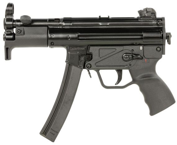 Century Arms HG6036ALN AP5 M CORE 9mm Luger 30+1 4.50 in Barrel, Black, Stamped Metal Rec, Fixed Front/Drum Rear Sights, Includes Sling (1 Mag)