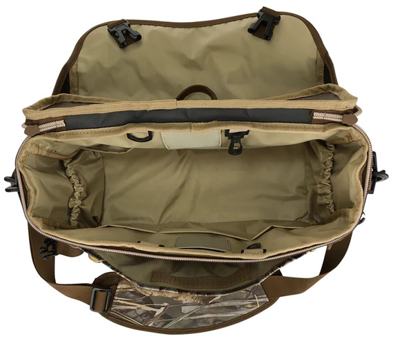 Drake Waterfowl DA1040006 Shoulder Bag 2.0 Mossy Oak Bottomland, 6 Storage Pockets, Exterior Storage & Shell Loops, Choke Tube Sleeves, Adj. Shoulder Strap