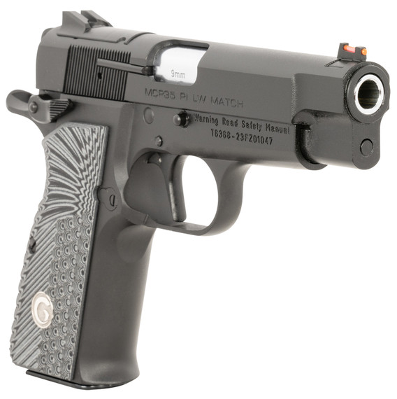 Girsan 390430 MCP 35 PI Lightweight Compact Frame 9mm Luger 15+1, 3.88 Stainless Steel Barrel, Matte Black Optic Ready/Serrated Steel Slide, Black Aluminum Frame w/Beavertail, Ambi, Pistol