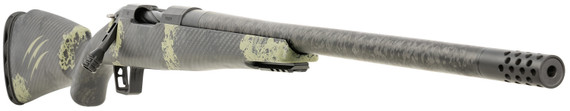 Fierce ROG65PRC20BF Carbon Rogue Full Size 6.5 PRC 3+1 20 Carbon Fiber Threaded Barrel, Black Cerakote Steel Drilled & Tapped Receiver, Pic Rail Forend, Forest Camo Fixed Carbon Fiber Stock, Right Hand, Rifle