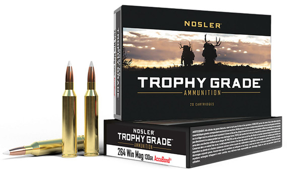 Nosler 264 Winchester Magnum Rifle Ammunition 60019