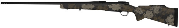 Nosler 41948 M48 Long-Range 26 Nosler 3+1 26 Barrel, Graphite Black Cerakote Metal Finish, Black with Green/Tan Sponge Pattern Manners MCS-T Elite Tac Stock, Rifle