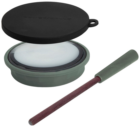 Power Calls 24260 Fuel Crystal Pot Call Crystal Over Glass, Matched Purple Heart Striker, Includes Protective Lid & Conditioning Pad