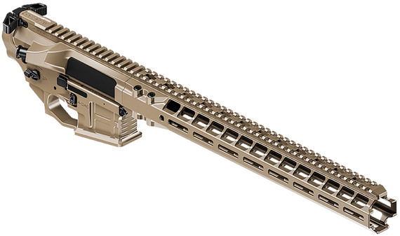 Radian Weapons R0406 Builder Kit FDE A-DAC 15 Fully Ambi Lower, 15.50 M-LOK Handgaurd, Raptor-SD Charging Handle, Talon 45/90 Safety, Ext. Bolt Catch, Left-Side Mag Release, Right-Side Bolt Release, Enhanced Takedown Pins