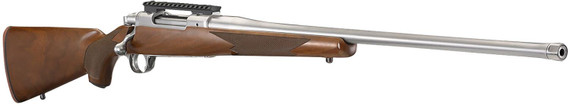 Ruger 57108 Hawkeye Hunter Full Size 30-06 Springfield 4+1 22 Satin Stainless Steel Threaded Barrel, Pic Rail Steel Receiver, Fixed American Walnut w/Pistol Grip Stock, Rifle