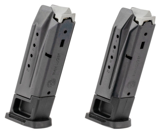 Ruger 90685 Security-9 Value Pack 10rd 9mm Luger Black Oxide Steel 2 Per Pack, Magazine