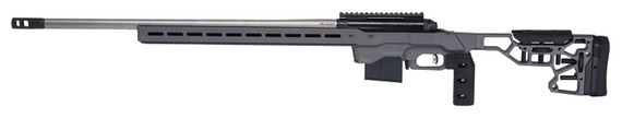 Savage 57555 110 Elite Precision Full Size 223 Rem 10+1 30 Matte Threaded Barrel Matte Black Stainless Steel Pic Rail Receiver, Arca Rail Forend, MDT ACC Chassis Gray Cerakote Aluminum, MDT Vertical Grip, Right Hand, Rifle