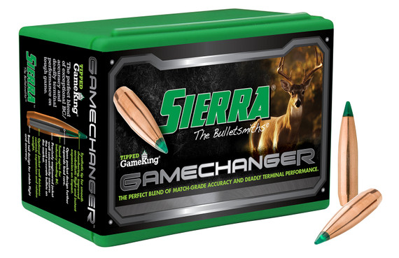 Sierra 4110 Tipped GameKing 6mm 100gr Tipped GameKing 100/Box, Reloading Bullets