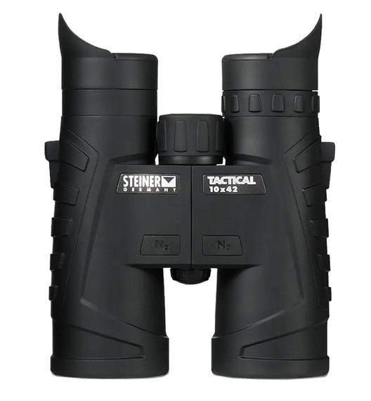 Steiner 2005 T1042 Tactical 10x42mm Roof Prism, Fast-Close Focus, Black Makrolon w/Rubber Armor, Binoculars