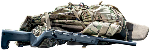 Tactical Solutions OHRTD22WMRMBOBBLK Owyhee 22 WMR 10+1 16.50 Fluted/Threaded, Black, Fold Takedown Rec, Magpul Backpacker Stock, Fiber Optic Sights, Rimfire Rifle