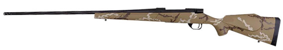 Weatherby VHH256RR6B Vanguard Outfitter 25-06 Rem 5+1 24 Threaded/Spiral Fluted, Graphite Black Barrel/Rec, Tan with Brown & White Sponge Synthetic Stock, Accubrake Muzzle Brake, Adj. Trigger, Rifle