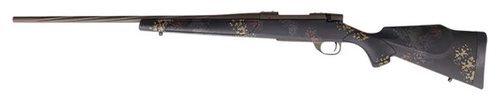 Weatherby VTA65CMR4T Vanguard Talus Full Size 6.5 Creedmoor 4+1 24 Patriot Brown Cerakote #2 Fluted/Threaded Barrel & Drilled & Tapped Steel Receiver, Black w/Rust Brown, Smoke & Stone Sponge Monte Carlo Synthetic Stock, Rifle