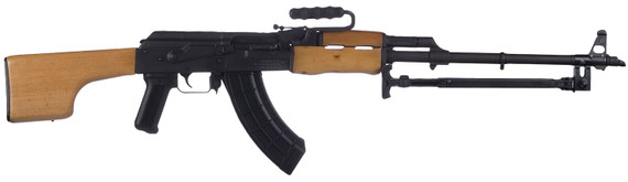Century RI4988N AES-10B RPK 7.62x39mm 30+1 21.50 Heavy Match Grade Barrel, Black Receiver, Wood Furniture, Clubfoot Style Stock, Carry Handle, Bipod, Rifle