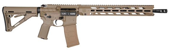 Diamondback DB1784K061 DB15 5.56x45mm NATO 30+1 16, FDE, 15 M-Lok Anti-Rotation Handguard, Magpul CTR Stock & K2 Grip, Obsidian Muzzle Brake, Ambi Safety, Rifle