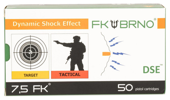 FK Brno US FKAMHVF950 F9 7.5FK 101gr 50 Per Box/12 Case, Centerfire Handgun Ammo