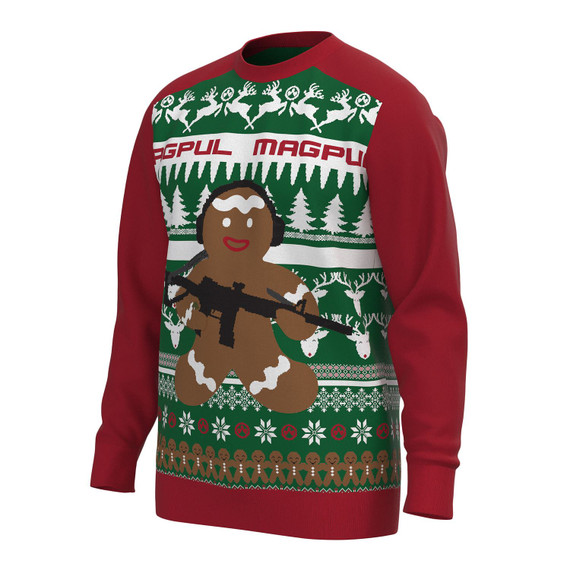 Magpul MAG11989752X Ugly Christmas GingARbread Man Multi-Colort Cotton/Acrylict Long Sleevet 2XL