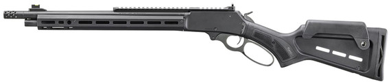 Marlin 70901 1895 Dark 45-70 Gov 5+1 16.17 Threaded, Black, M-Lok Handguard, Synthetic Stock with Cheek Riser & M-Lok Slots, Muzzle Brake, Adj Ghost Ring/Fiber Optic Sights, Optics Mount, Rifle
