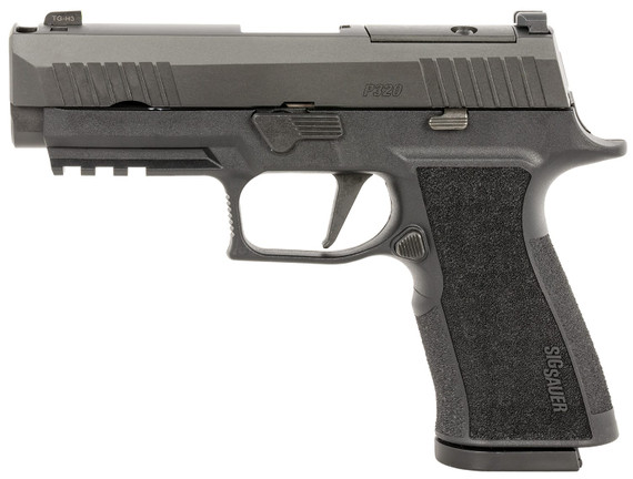 Sig Sauer 320XCA10COMP P320 XTen COMP Compact Frame 10mm Auto 15+1, 3.80 Blk Bull BBL, Blk Nitron Integrated Compensation/Optic Ready/Serrated Stainless  Slide, Blk Poly Frame w/Beavertail, Pic Rail & XCarry Grip, No Manual Safety, Pistol