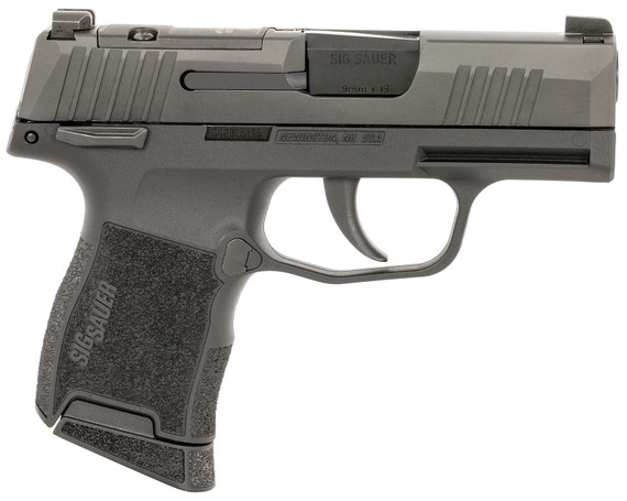 Sig Sauer 3659BXR3PMSCA P365 BXR *CA Compliant Micro-Compact Frame 9mm Luger 10+1 3.10 Black Steel Barrel. Black Nitron Optic Ready/Serrated Stainless Steel Slide. Black Poly Frame w/Pic Rail. Black Poly Grip, Pistol