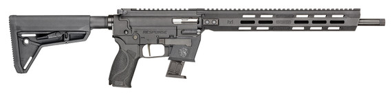 Smith & Wesson 13800 Response 9mm Luger 10+1 (2) 16.50 Threaded Steel Barrel, M-LOK Handguard, Interchangeable Backstrap Grip, Flat Face Trigger, Interchangeable FLEXMAG Mag Well Adapter (2), Rifle