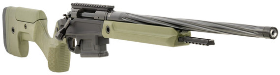 Stag SABR01030002 Pursuit 6.5 Creedmoor 5+1 20 Threaded/Fluted Sporter, Black Cerakote Barrel/Rec, OD Green OEM Hybrid Hunter Stock, TriggerTech Trigger, 20 MOA Scope Mount, Rifle