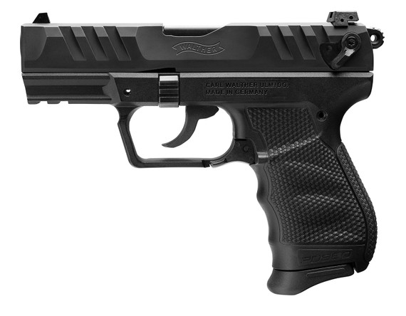 Walther 5050508 PD380 Carry Frame 380 ACP 9+1 3.70 Black Stainless Steel Barrel, Black Serrated Steel Slide, Black Poly Frame w/Pic Rail, Textured Wraparound Grip, Pistol