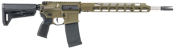 Sig Sauer RM40016BTRDV2G M400 Tread 5.56x45mm NATO 30+1 16 Stainless Steel Barrel; Moss Green Cerakote Pic Rail Aluminum Receiver; M-LOK Handguard; Black Synthetic 6 Position Magpul SL-K Stock; Black Poly Grip, Ambi, Rifle