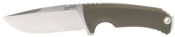 S.O.G SOG17060143 Tellus FX 4.20 Fixed Clip Point Plain Stonewashed Cryo 440C SS Blade, Olive Drab Textured GRN Handle, Blister Pkg, Knife