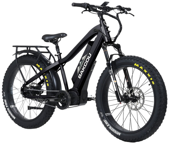 Bakcou E-bikes BMJBB25 Mule Jager Matte Black 18 w/Stand Over Height of 29.50 Frame, Rohloff E-14 (500/14) Speed Hub Bafang M620 Ultra Motor, 35+ mph Speed, Electric Bike