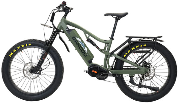 Bakcou E-bikes BS17GB25 Storm 25 Medium Matte Black 17 w/Stand Over Height of 30.50 Frame, Sram 9sp, 40t Front & Sram 11-34t Rear Cassette Bafang M620 Ultra Motor, Electric Bike
