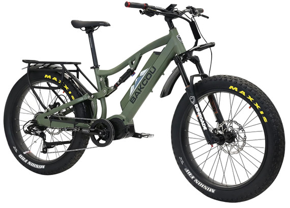 Bakcou E-bikes BS17GB25 Storm 25 Medium Matte Black 17 w/Stand Over Height of 30.50 Frame, Sram 9sp, 40t Front & Sram 11-34t Rear Cassette Bafang M620 Ultra Motor, Electric Bike