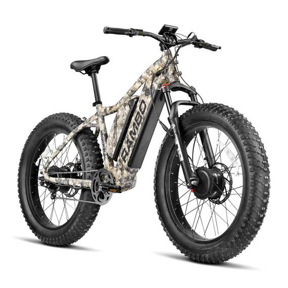 Rambo Bikes R1000X2MFFVWC Megatron 2.0 Full Frame TrueTimber Viper Western Camo AWD System w/Dual Chain Pivot Tensioner, Dual Bafang G062/G060 Motor, 28 mph Speed