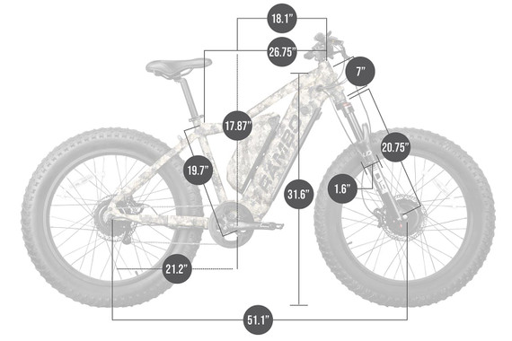 Rambo Bikes R1000X2MFFVWC Megatron 2.0 Full Frame TrueTimber Viper Western Camo AWD System w/Dual Chain Pivot Tensioner, Dual Bafang G062/G060 Motor, 28 mph Speed