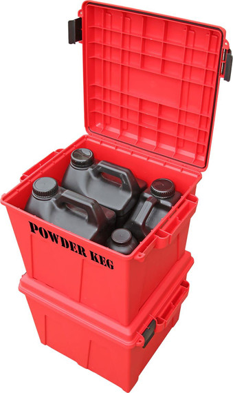 MTM Case-Gard PK12 Powder Keg Storage Container Red Polypropylene Plastic