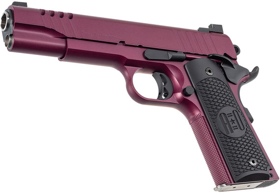 Auto-Ordnance 1911TCAC9 1911 Full Size Frame 45 ACP 7+1, 5 Stainless  BBL, Blk Cherry Cera Serrated w/Slide Cuts Stainless  Slide, Blk Cherry Cera Stainless  Frame w/Checkered Front Strap & Beavertail, Armor Blk Cera , Pistol