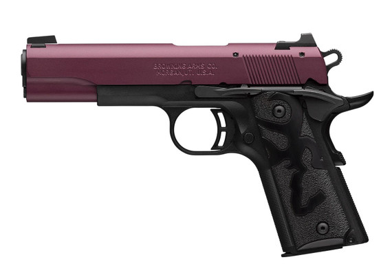 Browning 051061490 1911-22 Black Label Full Size Frame 22 LR 10+1 4.25 Matte Stainless Steel Barrel, Black Cherry Cerakote Serrated Aluminum Slide, Matte Black Aluminum/Composite Frame, Black Poly Grip, Pistol