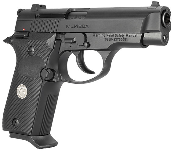 Girsan 390815 MC14BDA 380 ACP 13+1 3.80 Black Steel Barrel, Black Serrated Steel Slide, Black Aluminum Frame w/Beavertail, Black Poly Grip, Pistol