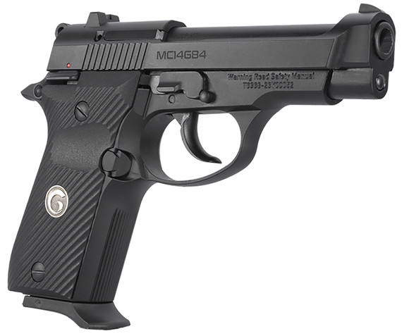 Girsan 390825 MC14G84 380 ACP 13+1 3.80 Black Steel Barrel, Black Serrated Steel Slide, Black Aluminum Frame w/Beavertail, Black Poly Grip, Pistol