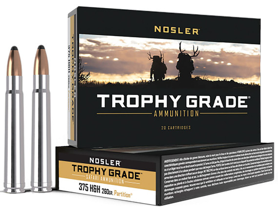 Nosler 375 H&H Magnum Rifle Ammunition 60090