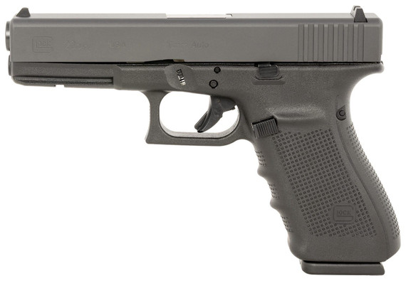 Glock UG2050201 G20 Gen4 Full Size 10mm Auto 10+1, 4.61 Black Steel Barrel, Matte Black Serrated Steel Slide, Black Poly Frame w/Pic Rail, Black Finger Grooved w/Interchangeable Backstrap Grip, Ambi, USA Made, Pistol