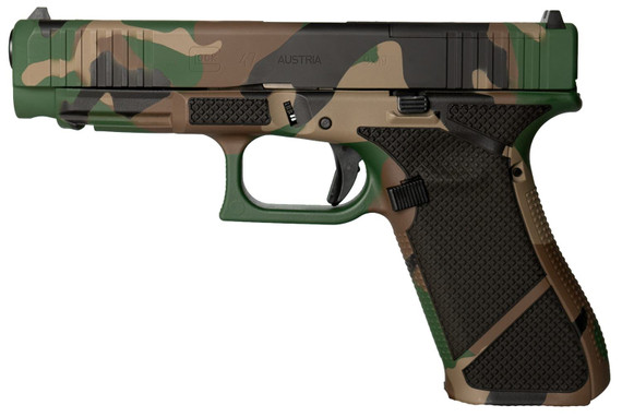 Weapon Works G47 Gen5 MOS Full Size Frame 9mm Luger 17+1 4.49 in Black GMB Barrel, M81 w/Diamond Stippling MOS Cut/Serrated Steel Slide & Polymer Frame w/Picatinny Rail, Pistol